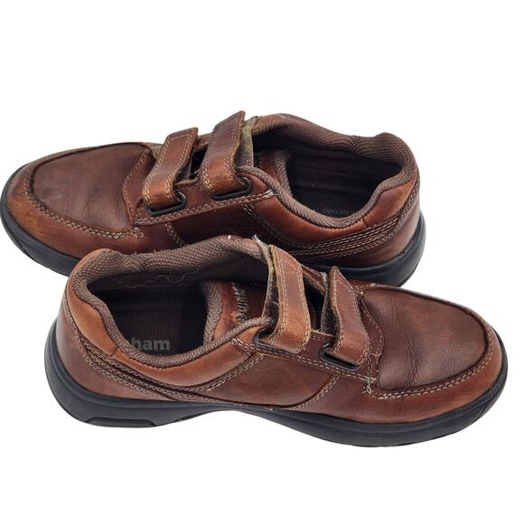 Dunham Shoes Men 8 Leather Slip Resistant Strap Comfort Winslow Hook Loop 8009SB - Picture 1 of 16